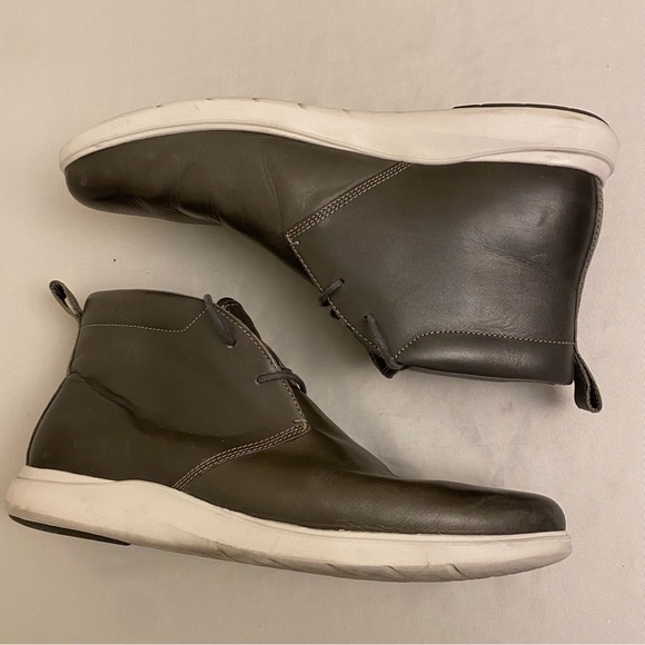 Cole Haan Men\'s Grand Plus Essex Chukka Boots Shoes Gray Lace Up Size 11.5 main image 3